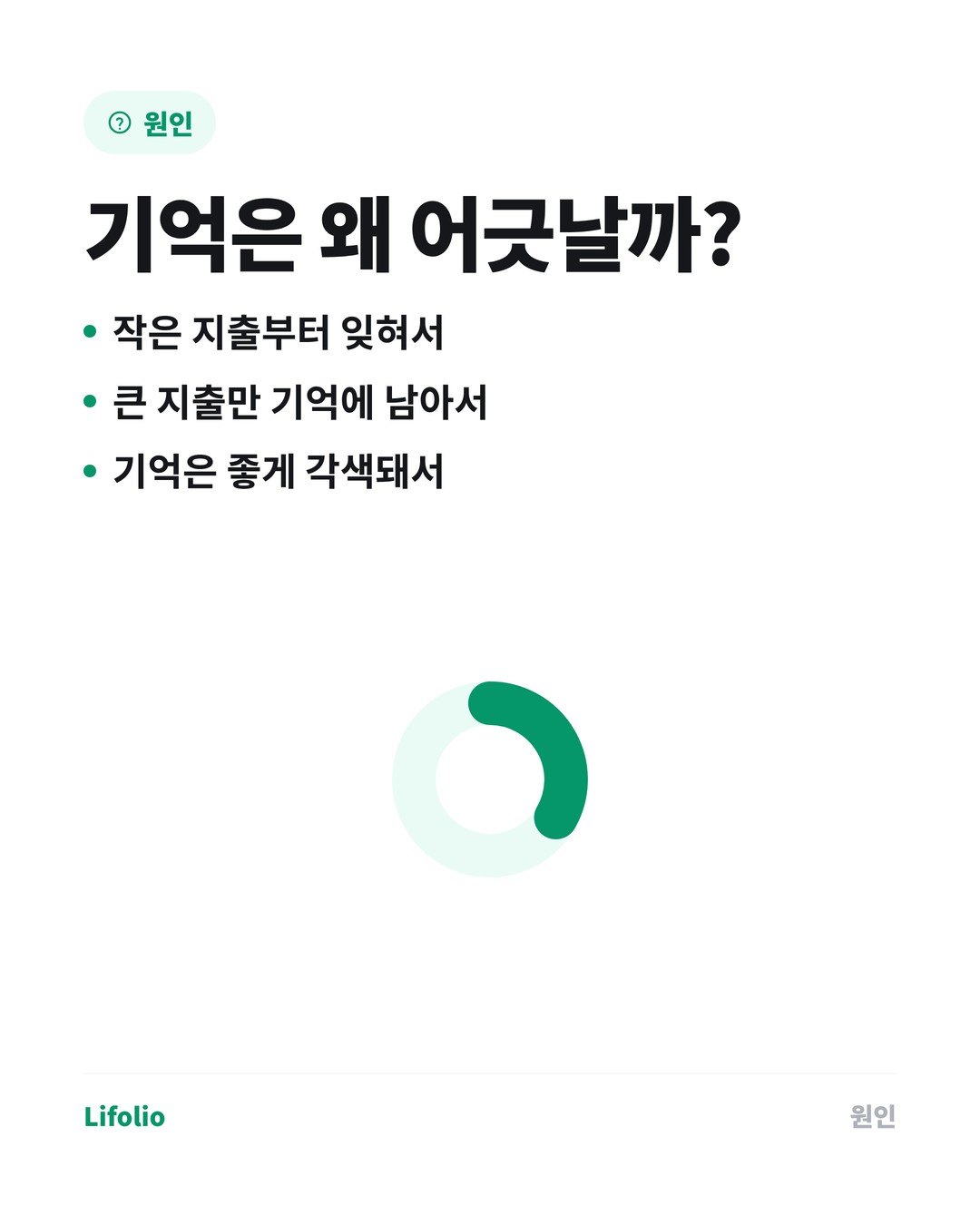 하루 지출을 기록해야 하는 이유 카드뉴스 3번째 이미지